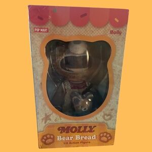 Authentic Pop Mart Molly Bear Bread 1/8 Action Figure Doll